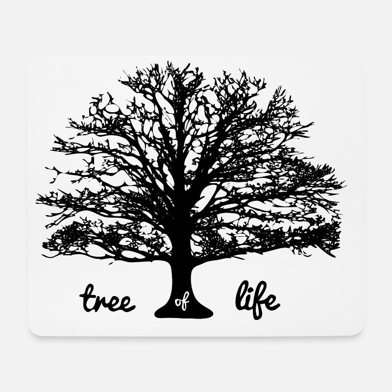 Tree of life - Baum des Lebens - Mousepad (Querformat) - Weiß