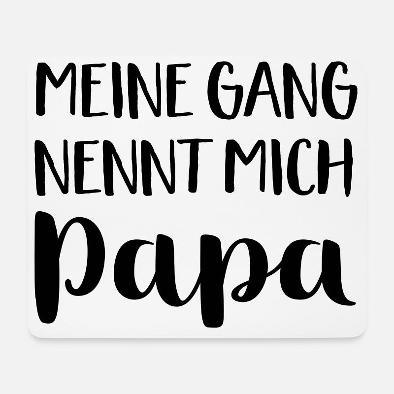 Papa - Mousepad (Querformat) - Weiß