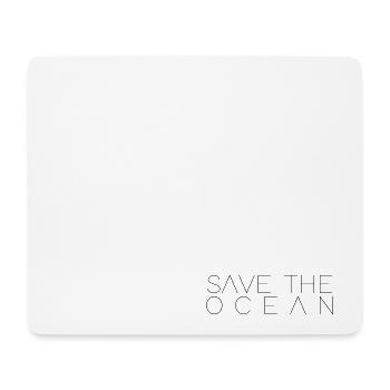 Save The Ocean - Tapis de souris (format paysage) - blanc - Devant