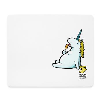 Licorne de glace - Tapis de souris (format paysage) - blanc - Devant