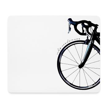without a car - Mouse Pad (horizontal) - white - Front