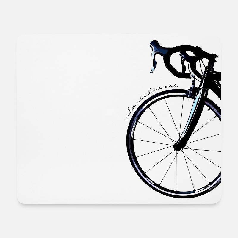 ohne Auto - Mousepad (Querformat) - Weiß