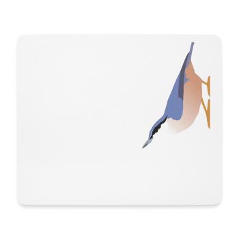 Nuthatch (sitta europaea) - Mouse Pad (horizontal) - white - Front