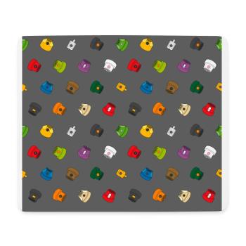 Capuchons et couleurs 1.0 - Tapis de souris (format paysage) - blanc - Devant
