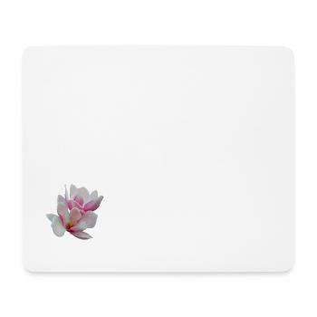 Rosa Magnolie - Mousepad (Querformat) - Weiß - Vorne