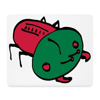 bug color VECTOR insect crawling animal - Mouse Pad (horizontal) - white - Front