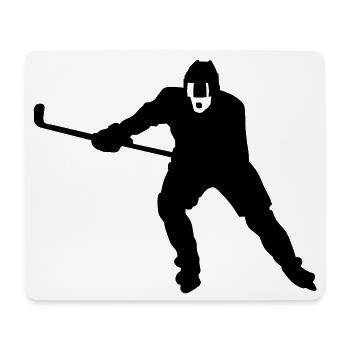 Eishockey - Mousepad (Querformat) - Weiß - Vorne