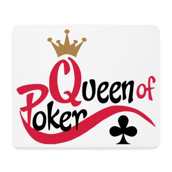 poker queen - Tapis de souris (format paysage) - blanc - Devant