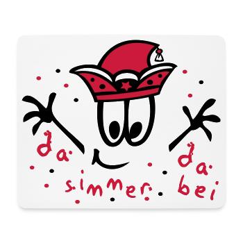 Fasching mit Konfetti, Karneval - Mousepad (Querformat) - Weiß - Vorne