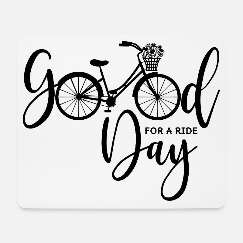 Fahrrad - Good Day For A Ride - Mousepad (Querformat) - Weiß