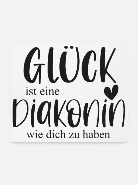Diakonin Ehrenamt Kirche Pfarrer Glaube Geschenk - Mousepad (Querformat) - Weiß