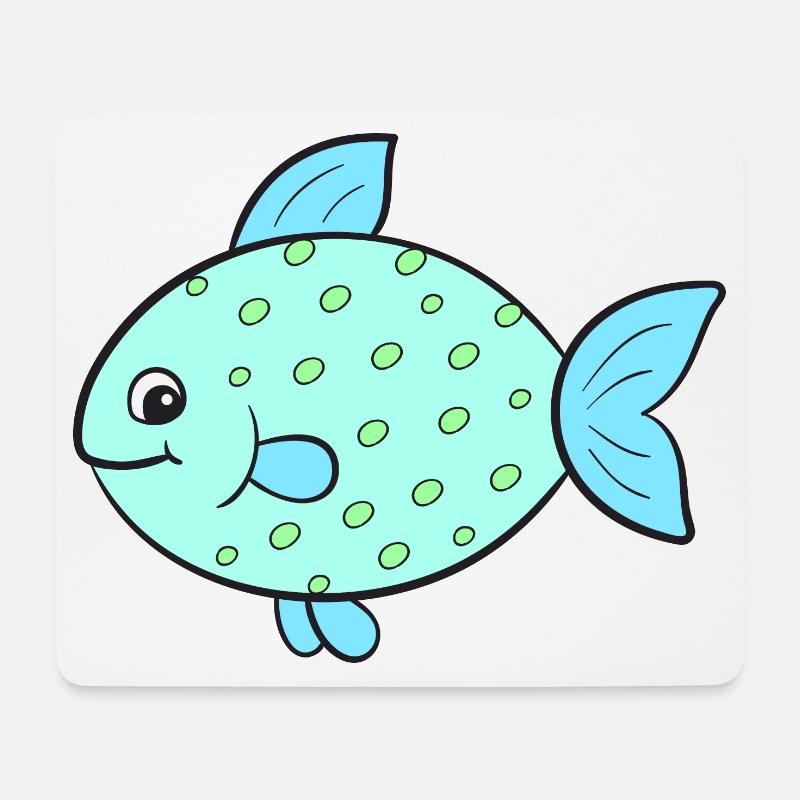 Fisch Fische - Mousepad (Querformat) - Weiß