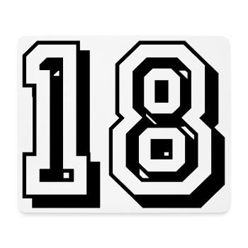 18th birthday of legal age - Mouse Pad (horizontal) - white - Front