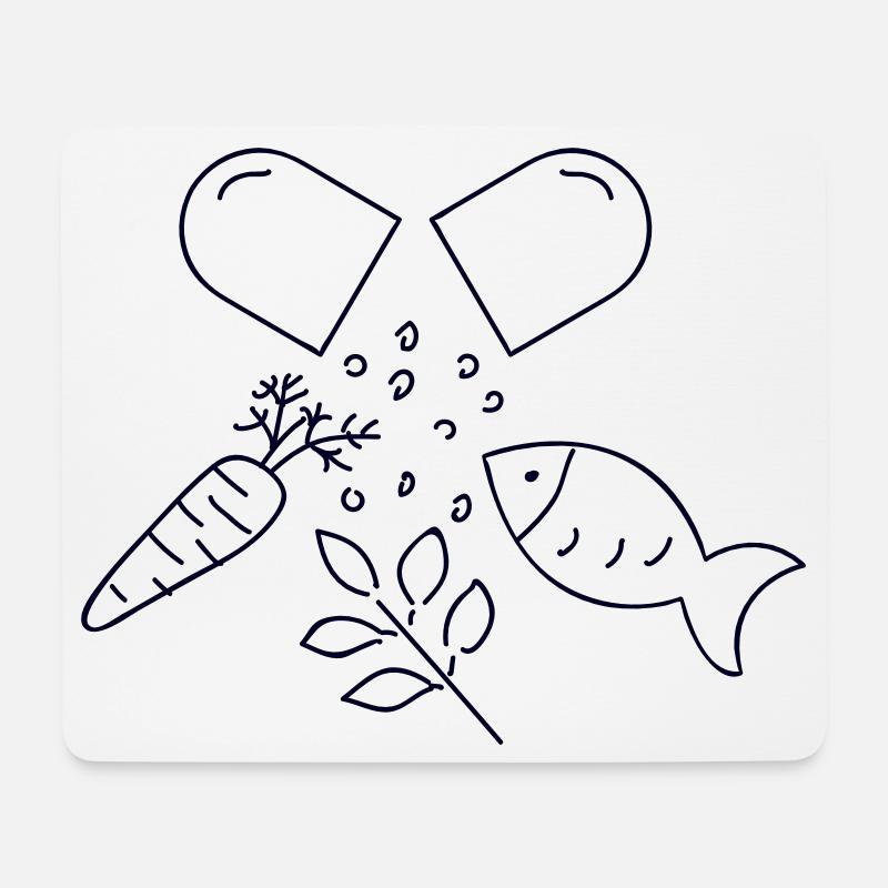 dietary food supplements - Mouse Pad (horizontal) - white
