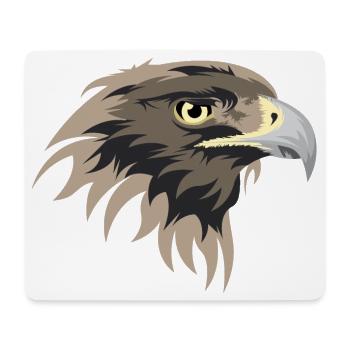 Eagle head illustration golden eagle icon icon - Mouse Pad (horizontal) - white - Front