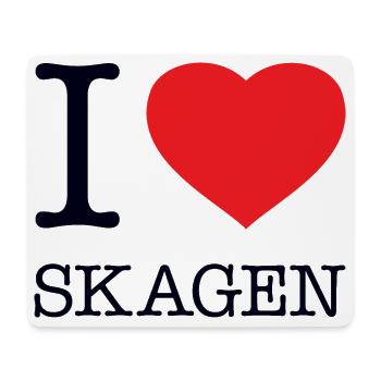 I LOVE SKAGEN - Mouse Pad (horizontal) - white - Front