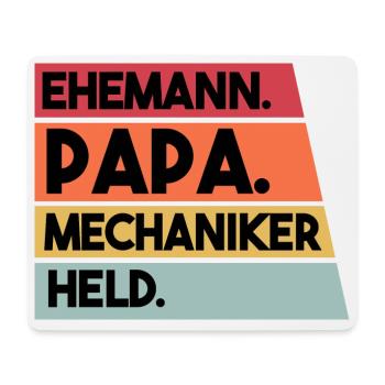Ehemann Papa Mechaniker Held - Mousepad (Querformat) - Weiß - Vorne