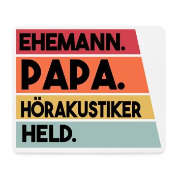 Ehemann Papa Hörakustiker Held - Mousepad (Querformat) - Weiß - Vorne