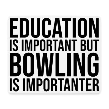 Bowling - Mouse Pad (horizontal) - white - Front