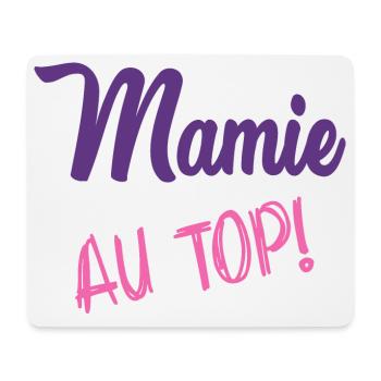 MAMIE. GRAND-MERE. FÊTE DES MÈRES. BONNE FÊTE - Tapis de souris (format paysage) - blanc - Devant