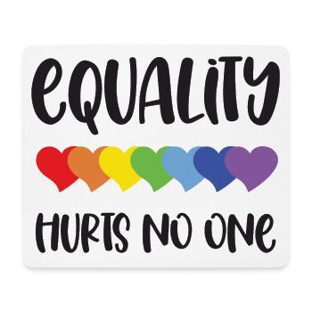 LGBT Pride Month - Gleichberechtigung tut niemandem weh - Mousepad (Querformat) - Weiß - Vorne