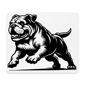 Englische Bulldogge - Mousepad (Querformat) - Weiß - Vorne