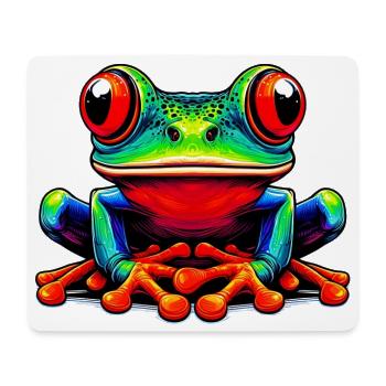 Grenouille - Tapis de souris (format paysage) - blanc - Devant