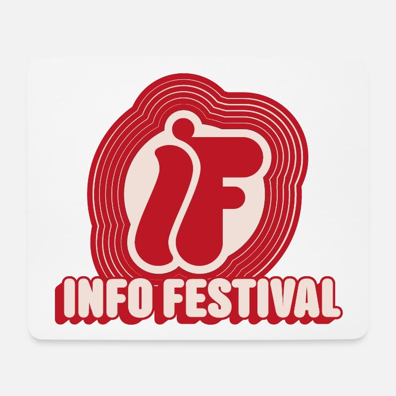 Festival & Vinyl, Retro-Inspiration - Mousepad (Querformat) - Weiß