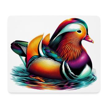 Mandarin duck - Mouse Pad (horizontal) - white - Front