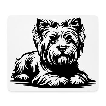 West Highland Terrier - Mouse Pad (horizontal) - white - Front