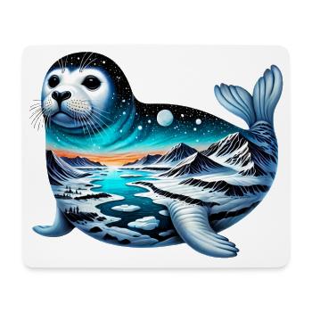 Siegel - Mousepad (Querformat) - Weiß - Vorne