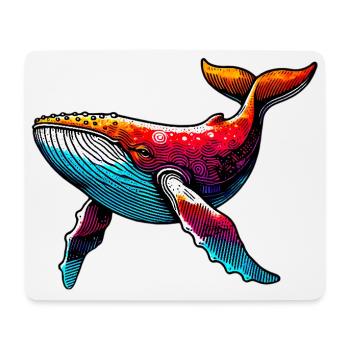 Wal - Mousepad (Querformat) - Weiß - Vorne