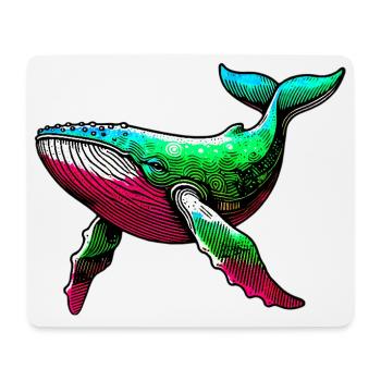 Wal - Mousepad (Querformat) - Weiß - Vorne