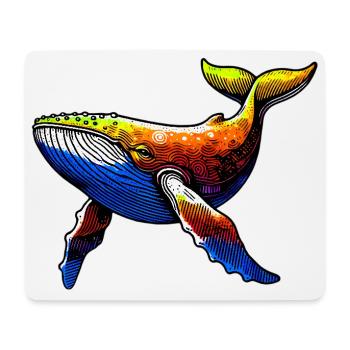 Wal - Mousepad (Querformat) - Weiß - Vorne