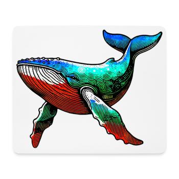Wal - Mousepad (Querformat) - Weiß - Vorne