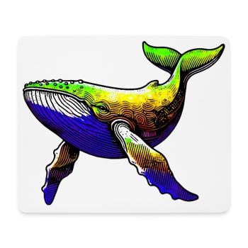 Wal - Mousepad (Querformat) - Weiß - Vorne