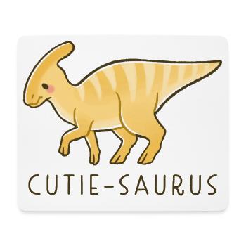 Süßer Dino Cutie-Saurus - Mousepad (Querformat) - Weiß - Vorne