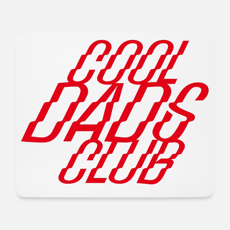 Cool Dads Club – Stylischer Vater-Look - Mousepad (Querformat) - Weiß