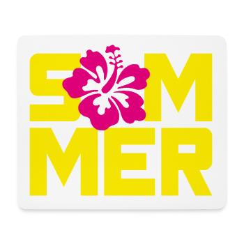 Summer Hawaii Blossom Holiday Holiday Flower Power Sun - Mouse Pad (horizontal) - white - Front