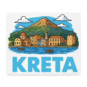 Kreta Insel - Mousepad (Querformat) - Weiß - Vorne