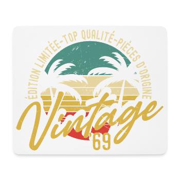 Vintage 1969 Limited Edition Anniversary - Mouse Pad (horizontal) - white - Front