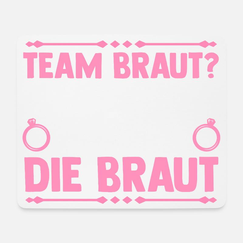 JGA Team Braut Junggesellinnenabschied - Mousepad (Querformat) - Weiß