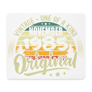Jahrgang November 1985 Original November 1985 - Mousepad (Querformat) - Weiß - Vorne
