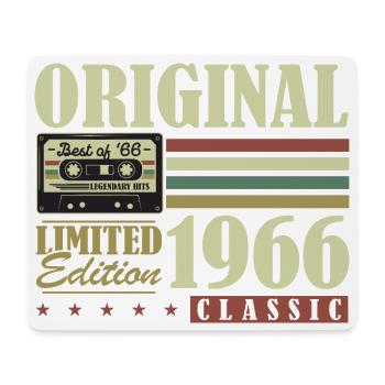 Original 1966 Jahrgang Vintage Geburtstag Retro - Mousepad (Querformat) - Weiß - Vorne
