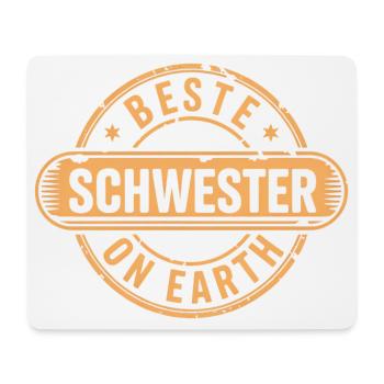 Beste Schwester Geschenk - Mousepad (Querformat) - Weiß - Vorne