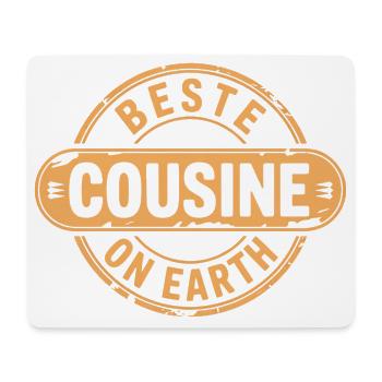 Cousin cadetté - Tapis de souris (format paysage) - blanc - Devant