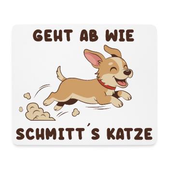 Flinker Corgi Sprint Spruch - Mousepad (Querformat) - Weiß - Vorne