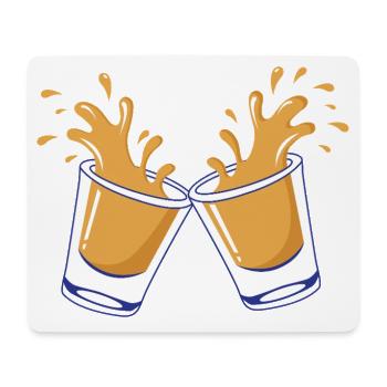 Bump Splash Design - Mouse Pad (horizontal) - white - Front