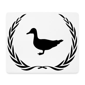 Duck Animal Wreath - Mouse Pad (horizontal) - white - Front
