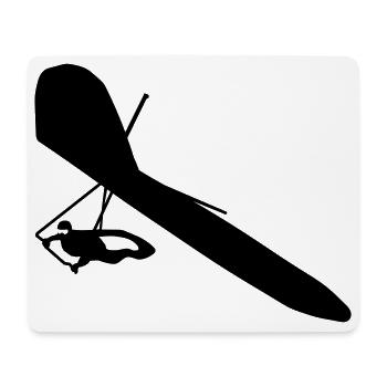 Hang-glider - Mouse Pad (horizontal) - white - Front